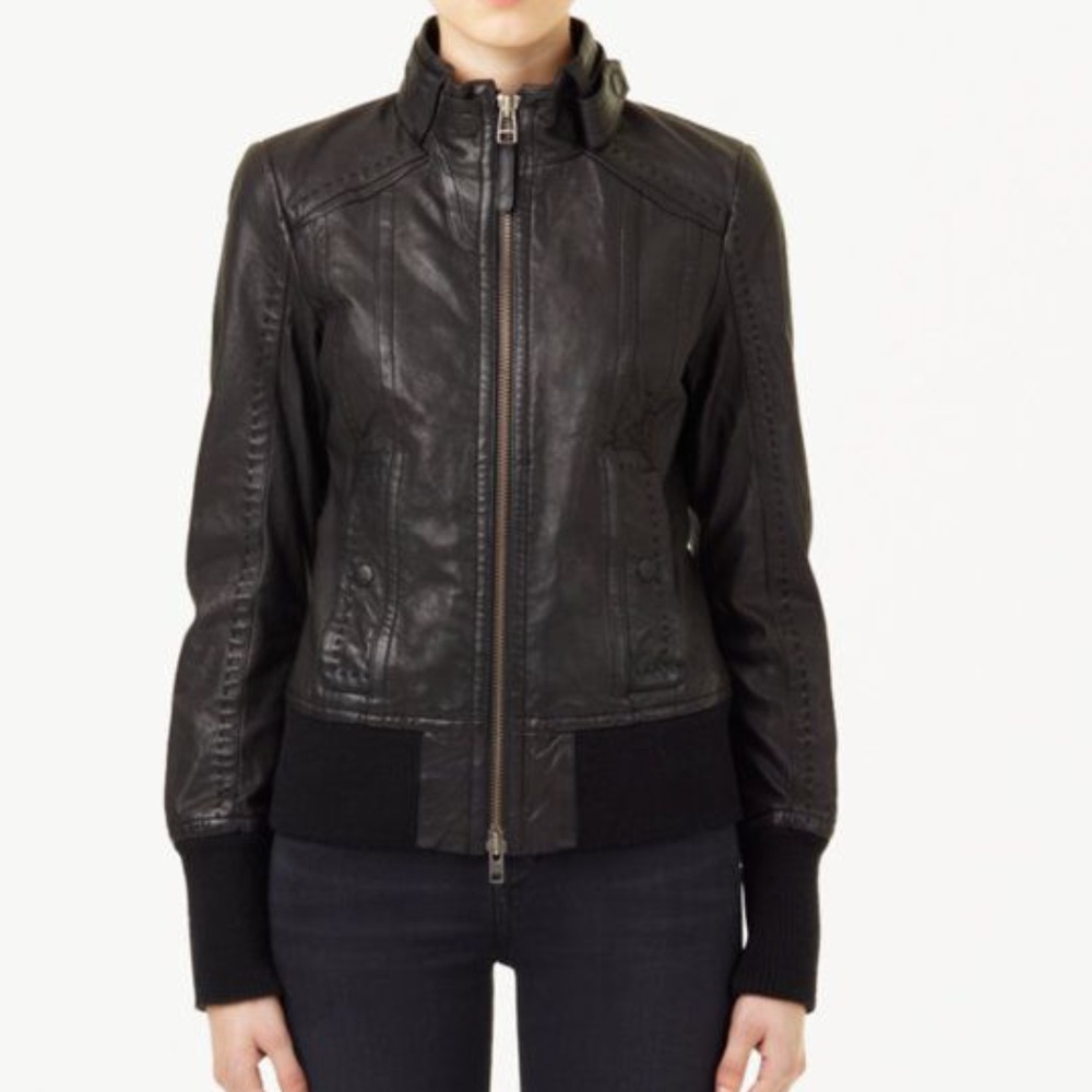 Mackage Leather Jacket Exclusively for Aritzia Ellie Size Medium M
